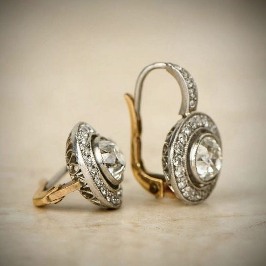 BettyRae™ - Vintage Silver Earrings with Zirconia