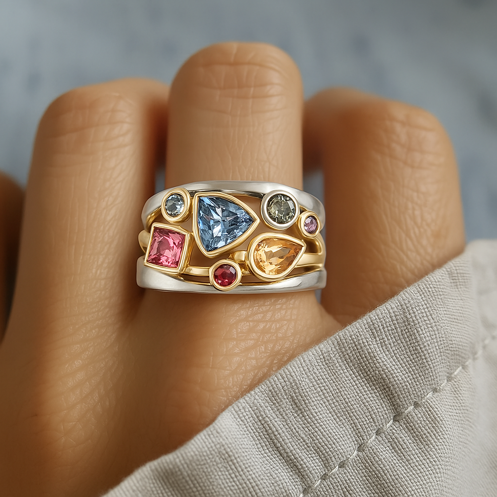 BettyRae™ - Vintage Colorful Zirconia Ring