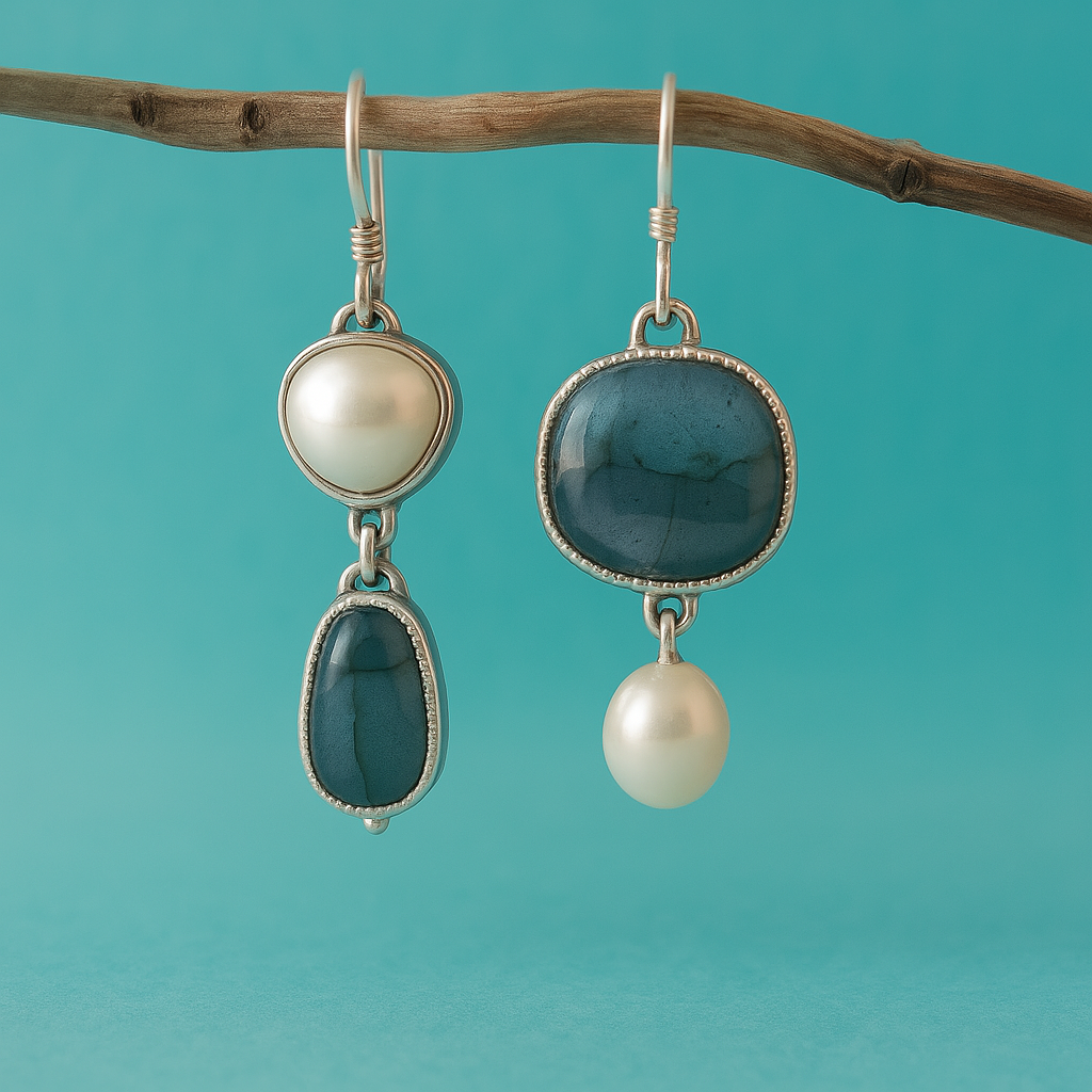 BettyRae™ - Vintage Natural Blue Stone Earrings