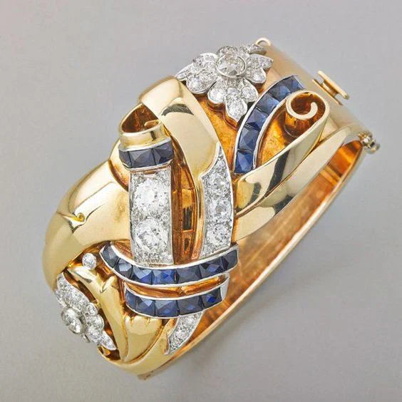 BettyRae - Gold Vintage Zirconia Ring