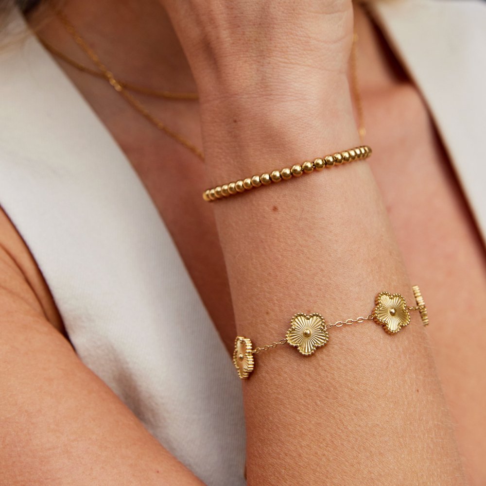 BettyRae - Beaded Gold Bracelet