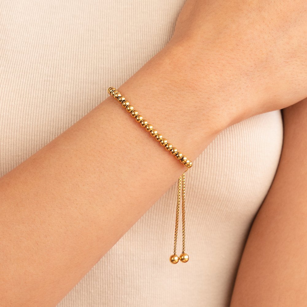 BettyRae - Beaded Gold Bracelet