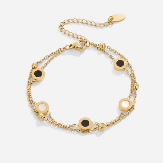 BettyRae - Onyx & White Stone Bracelet