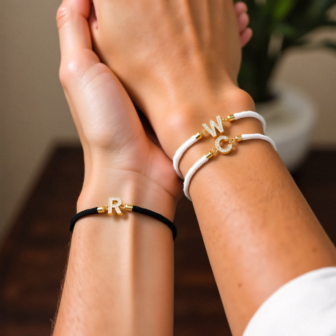 BettyRae - Personalized Unity Diamond Initial Bracelet
