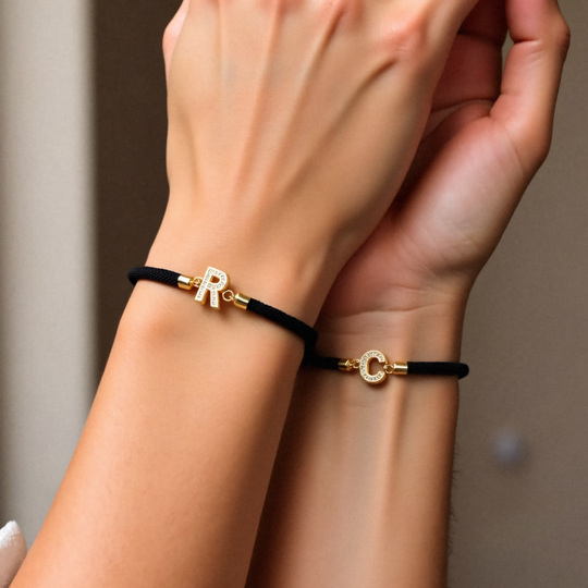 BettyRae - Personalized Unity Diamond Initial Bracelet