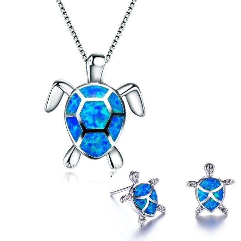 BettyRae - Opal Sea Turtle Jewelry Set