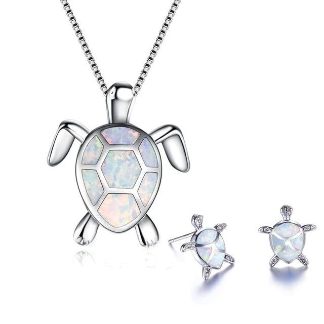 BettyRae - Opal Sea Turtle Jewelry Set
