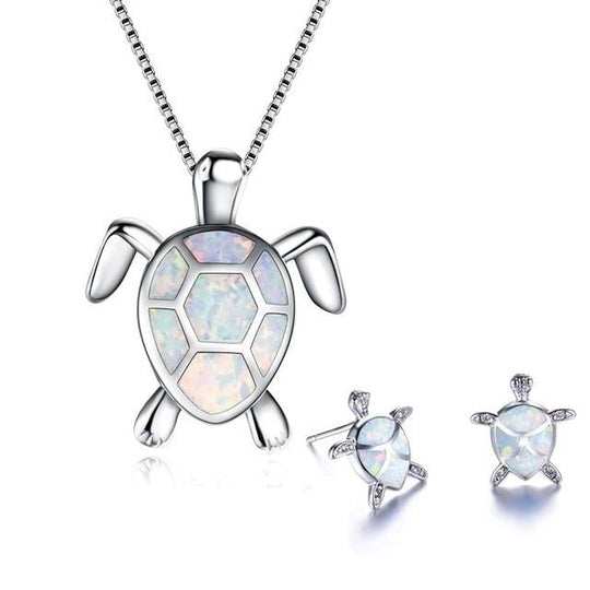 BettyRae - Opal Sea Turtle Jewelry Set