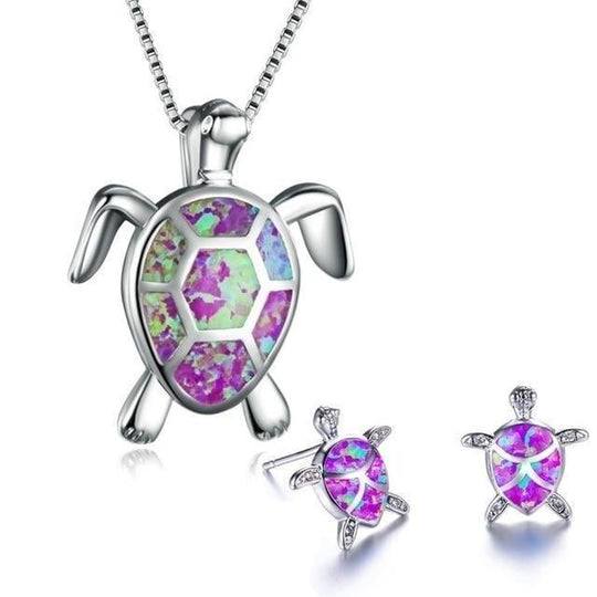 BettyRae - Opal Sea Turtle Jewelry Set
