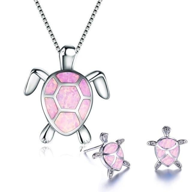 BettyRae - Opal Sea Turtle Jewelry Set