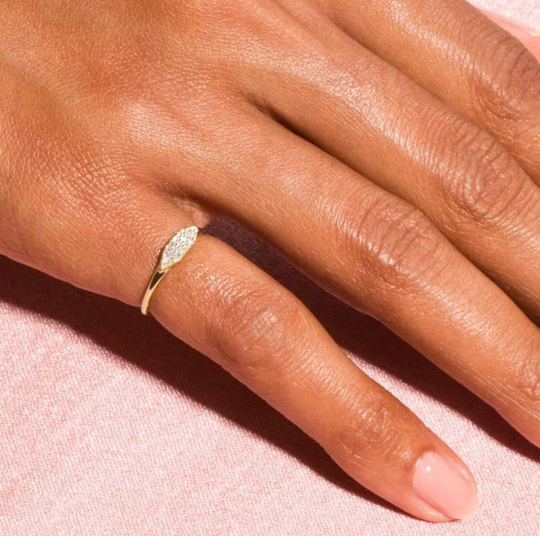 BettyRae - Golden Ring with Multiple Zirconia